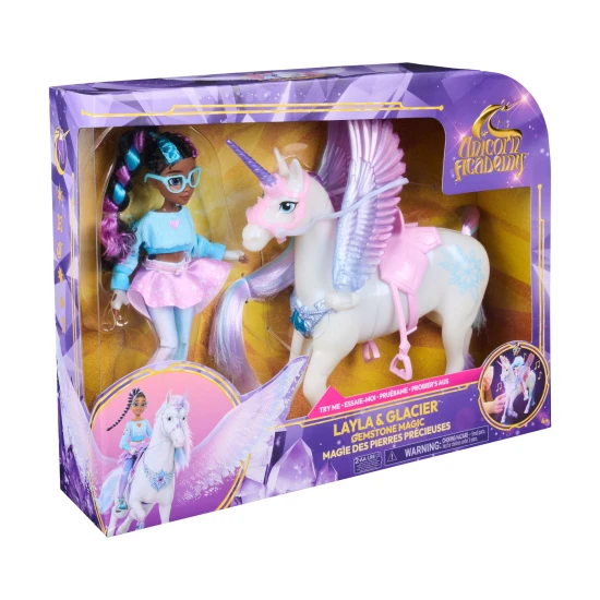 Spin Master Unicorn Academy Layla & Glacier, Licht & Sound