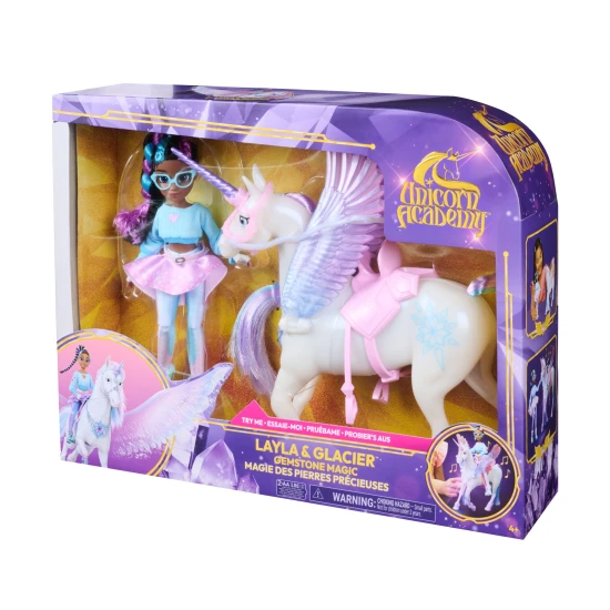 Spin Master Unicorn Academy Layla & Glacier, Licht & Sound