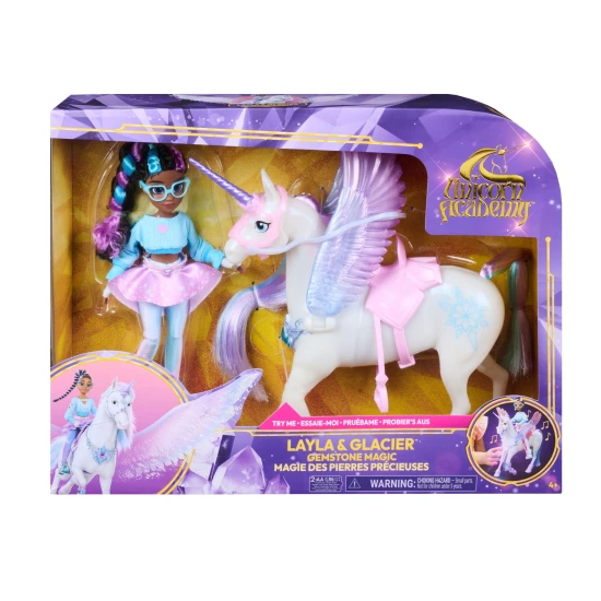 Spin Master Unicorn Academy Layla & Glacier, Licht & Sound