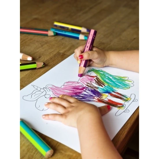 Die Multifunktionsmalstifte überzeugen durch ihre zweifarbige Ausführung. Mit den Malstiften können Sie auf unterschiedlichen Oberflächen zeichnen.