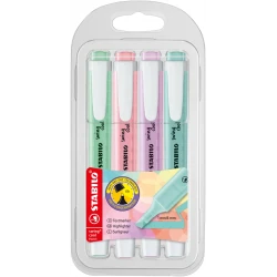 Textmarker Pastell 4 Farben