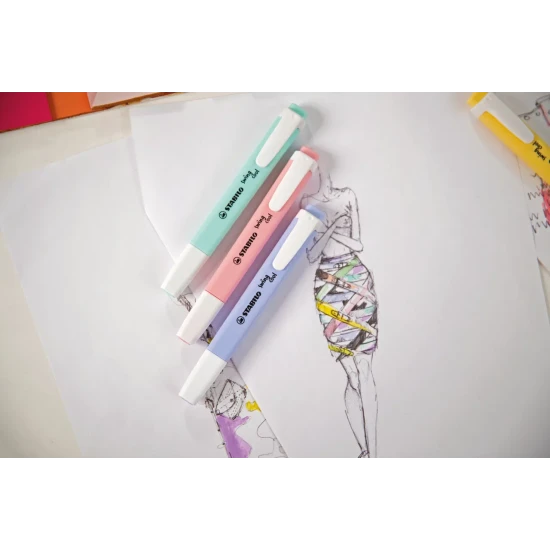 Textmarker Pastell 4 Farben