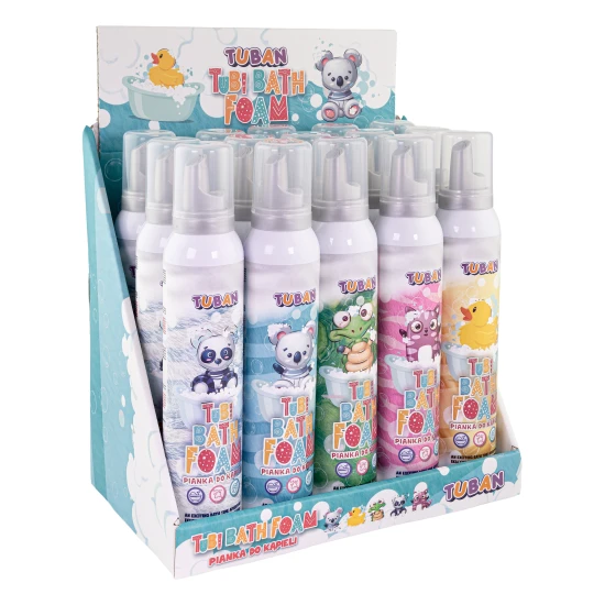 Display + 15 Stück Tubi Sensory Schaum 200 ml