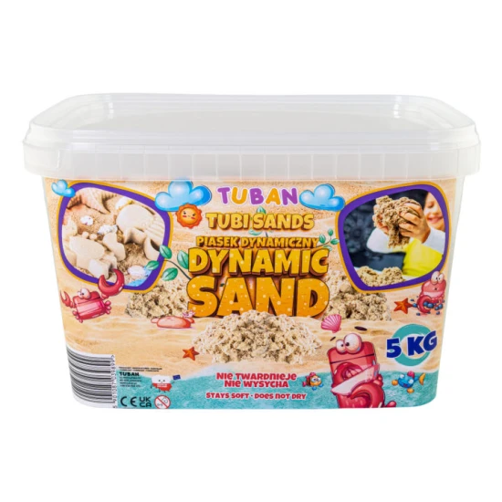 Dynamischer Sand farblos, naturbelassen. Verpackung im 5 kg Karton.