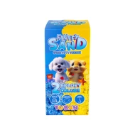Flauschsand 2 x 70g blau und gelb