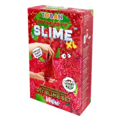 DIY Slime Set zum Herstellen von Schleim Erdbeere XL