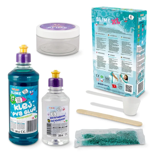 DIY Slime Kit zur Herstellung von Schleim Wassermelone für Kinder. XL-Set. Mach deinen eigenen Schleim.