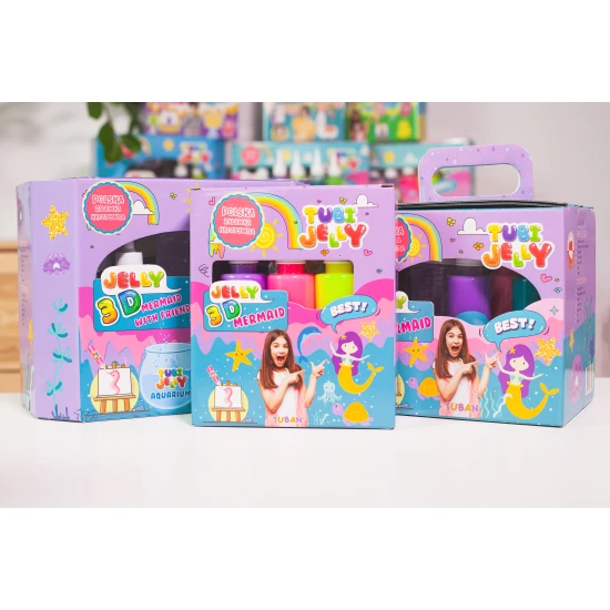 Tubi Jelly Kreativset XL Meerjungfrau zum Gestalten von 3D-Figuren
