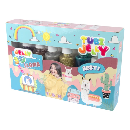 Tubi Jelly Kreativset XL Lama zum Basteln von 3D Gel Figuren
