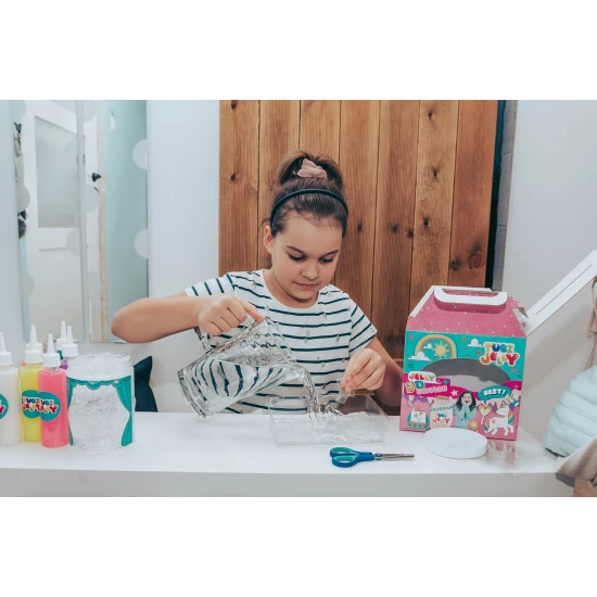 Tubi Jelly Kreativset mit Aquarium XL Einhorn zum Gestalten von 3D Figuren