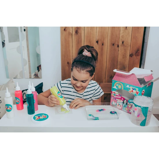 Tubi Jelly Kreativset mit Aquarium XL Einhorn zum Gestalten von 3D Figuren