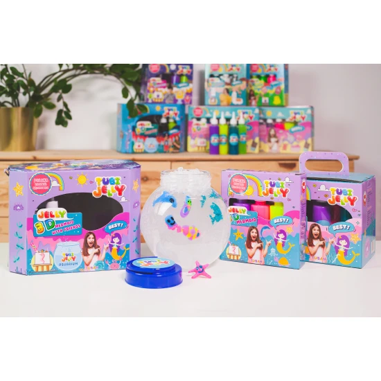 Tubi Jelly Kreativset mit Aquarium XL Mermaid zum Gestalten von 3D Figuren