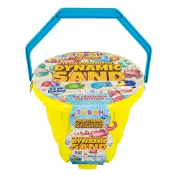 Dynamisches Sandset im Eimer Strand