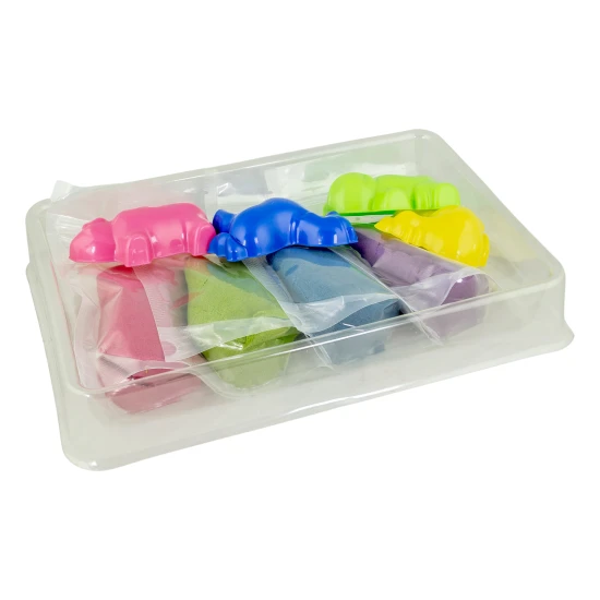 Das Dynamic Sand Farm-Set enthält Sand in 4 Farben.