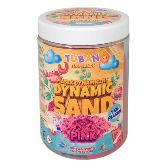 Dynamischer rosa Sand. Verpackung 1 kg.