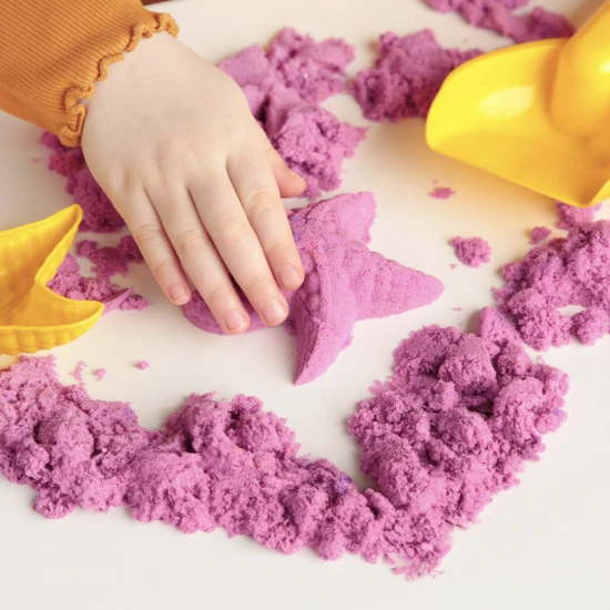 Dynamischer rosa Sand. Verpackung 1 kg.