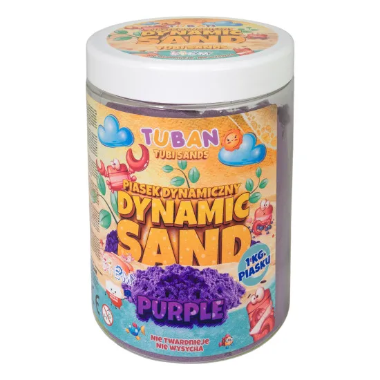 Dynamischer lila Sand. Verpackung 1 kg.