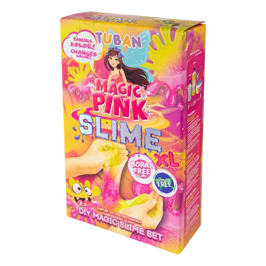 DIY Slime Kit zur Herstellung von Schleim Magic Pink für Kinder. XL-Set. Stelle deinen eigenen Schleim her.