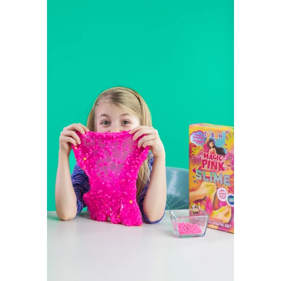 DIY Slime Kit zur Herstellung von Schleim Magic Pink für Kinder. XL-Set. Stelle deinen eigenen Schleim her.