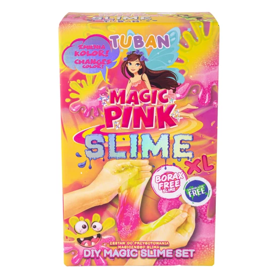 DIY Slime Kit zur Herstellung von Schleim Magic Pink für Kinder. XL-Set. Stelle deinen eigenen Schleim her.