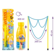 Set aus Stäbchen mit Schnur, Gläser für Riesenseifenblasen + Flüssigkeit 400 ml