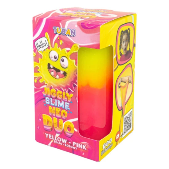Jiggly Slime Gelb-rosa Schleim, Schleim bester Qualität für Kinder.