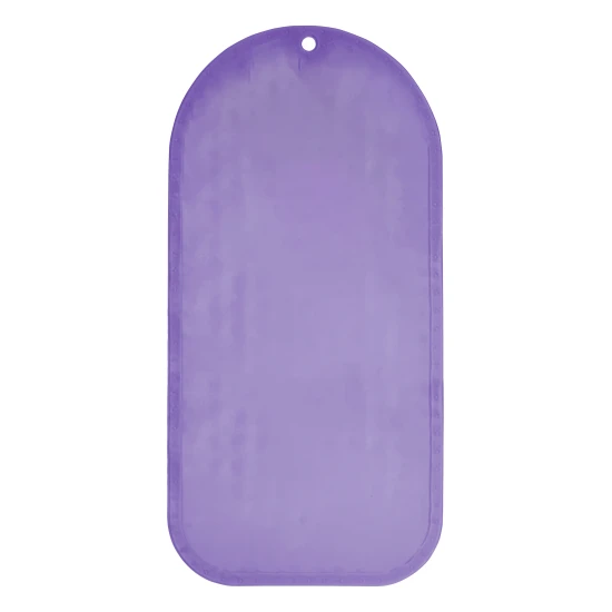 Rutschfeste violette Badematte mit Saugnäpfen für Sicherheit und Komfort beim Baden.