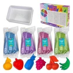Tubi Frutti Kreativ-Set mit kinetischem Sand und Förmchen