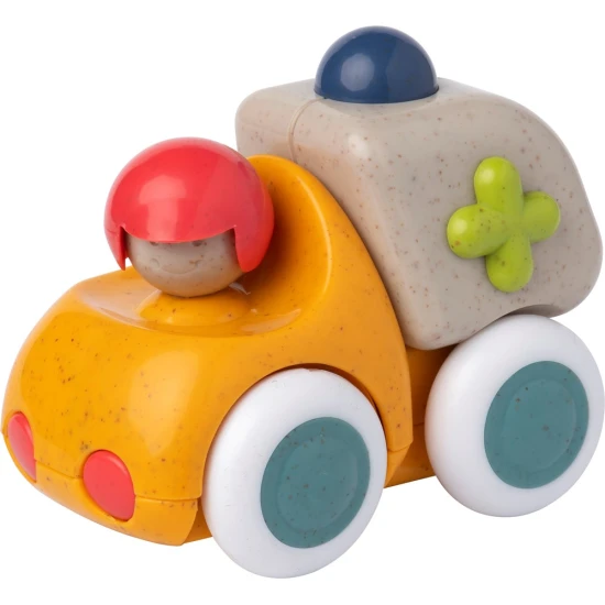 Tolo Ambulance, ein farbenfrohes und fröhliches Spielzeug mit beweglichen Rädern