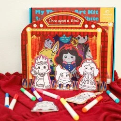 Mach dein eigenes Theater: Schneewittchen Spielset – Kreatives Puppentheater für Kinder