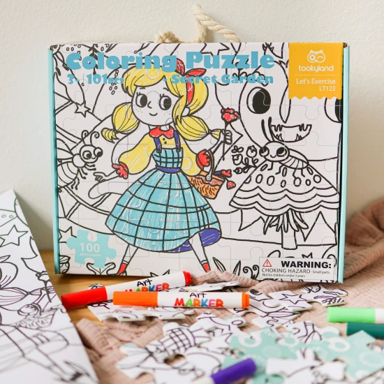 Malpuzzle für Kinder Secret Garden Tookyland