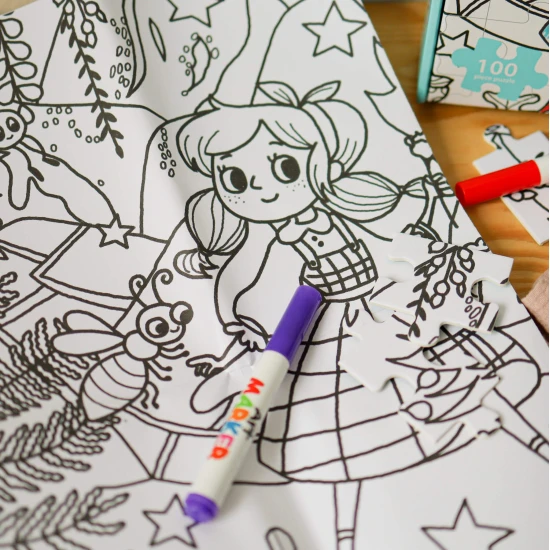 Malpuzzle für Kinder Secret Garden Tookyland