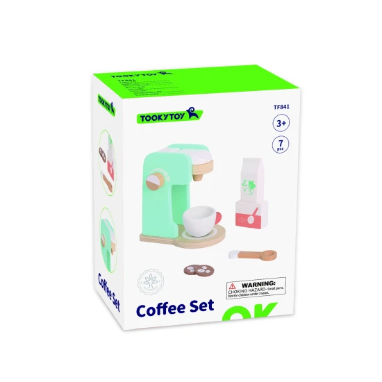 Kinder-Kaffeemaschine mit Zubehör-Set - Spielzeug für Nachwuchs-Baristas