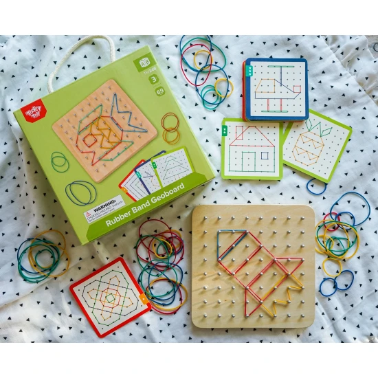 Geoboard Logikspiel - Bilder aus Gummibändern