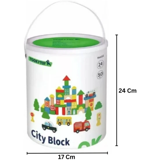 Holzfahrzeug- und Verkehrsschild-Set für Kinder – pädagogischer Baukasten