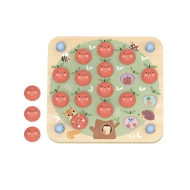 Holz-Memory-Spiel Pastellfarbene Äpfel – Lernspielzeug für Kinder