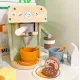 Holzkaffeemaschine für Kinder Pastell