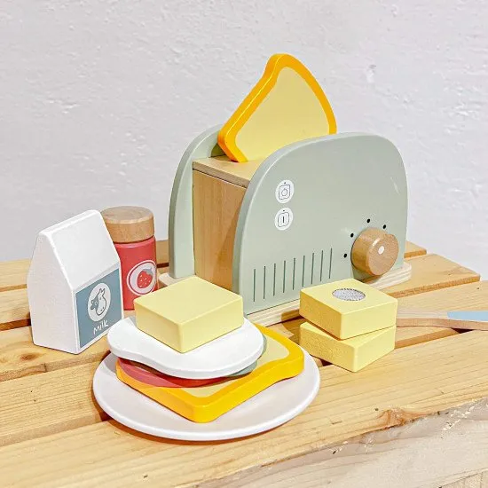 Kindertoaster mit Zubehör (Pastell)