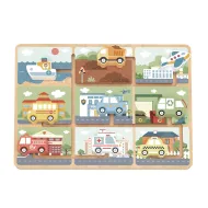 Verkehrsmittel-Labyrinth Spiel für Kinder