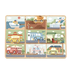 Verkehrsmittel-Labyrinth Spiel für Kinder
