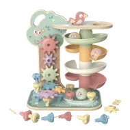 Bunte Kugelbahn und Konstruktionsset Pastell für Kleinkinder