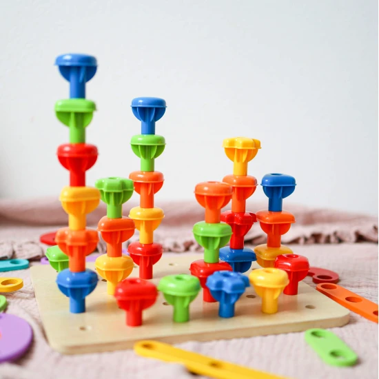 Logisches Bauset für Kinder Rainbow Tooky Toy