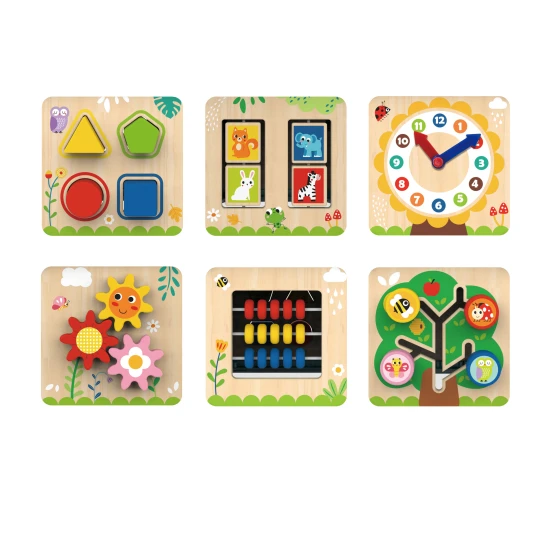 Tooky Toy 7-in-1 Sechseckiger Aktivitätswürfel