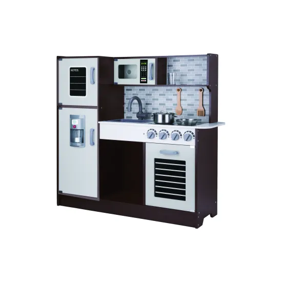 Die Holz-Kinderküche von Tooky Toys – der ideale Ort für kleine Köche, um Fantasie und Teamwork zu entwickeln.