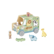 Holz-Safari-Tierpuzzle Auto mit 9 Teilen
