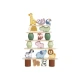 Balance-Spiel aus Holz für Kinder, Tiere, Pastellfarben, Tooky Toy