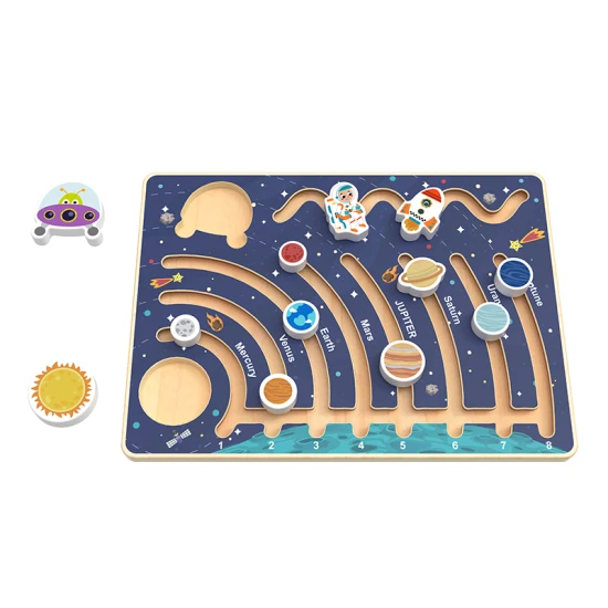 Holzlabyrinth Sonnensystem