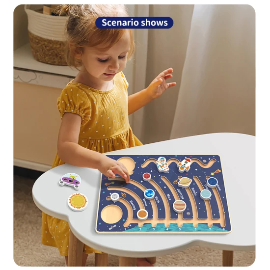 Holzlabyrinth Sonnensystem