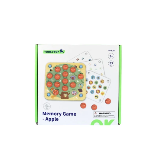Memoryspiel aus Holz Äpfel Pastell