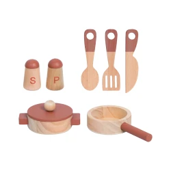 Kinder-Spielküche Nature Deluxe mit Zubehör Set